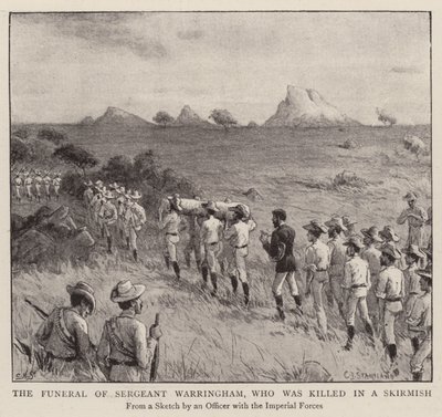 Les funérailles du sergent Warringham, tué dans une escarmouche - Charles J. Staniland